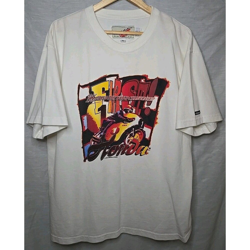 Vintage 1996 Honda America Racing T-shirt, Sz XL, 1966 Grand Prix World Champion - Picture 1 of 8
